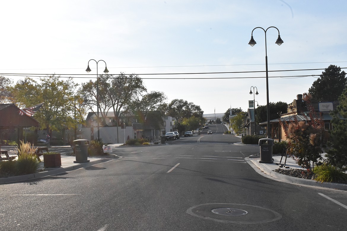 While it may not look like much now, Main Street in Soap Lake will be glowing with lights and Christmas decor in the next couple of months.