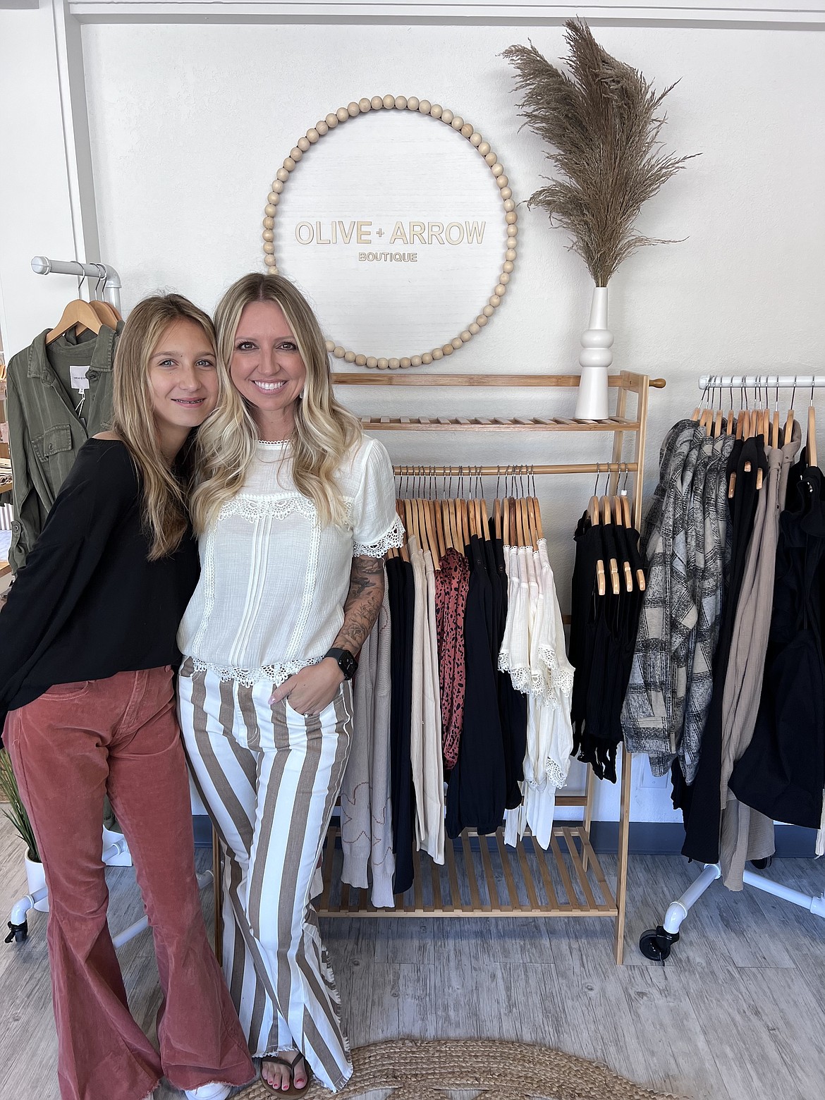 Selah Faller, left, and Renee Faller of Olive + Arrow Boutique.