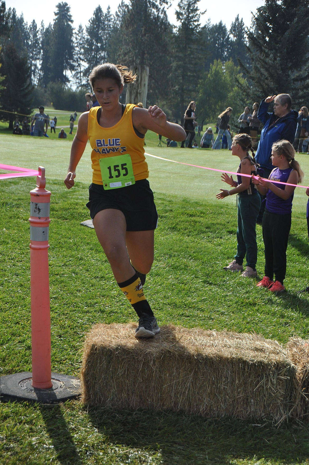 Addie Traver competes in a cross country race in Pablo.