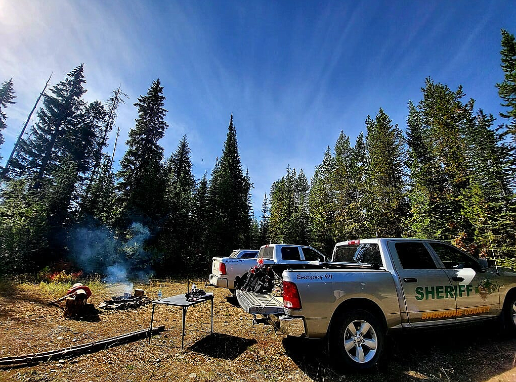 The Shoshone County Sheriff's Office Search and Rescue command post.