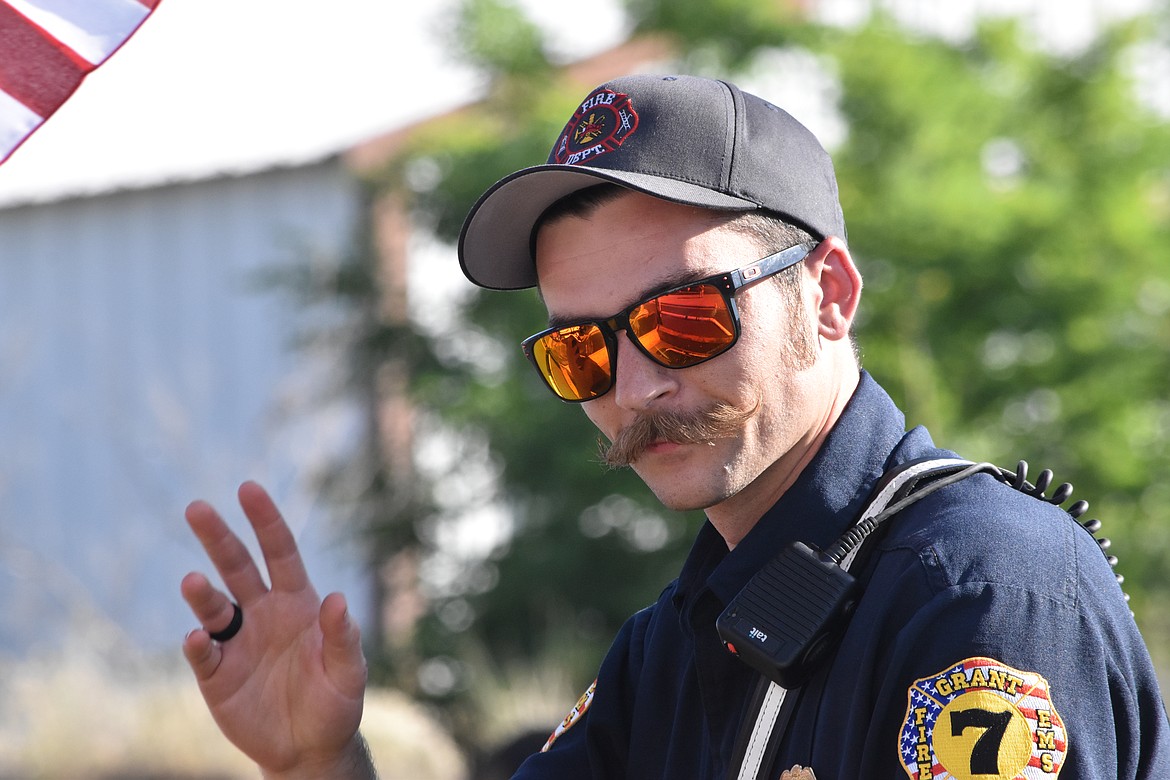 Grant County Fire District 7 Interim Fire Chief Viktor Bragar called a fire Monday night suspicious. The fire occurred in a Soap Lake field between Sixth Avenue Southeast and State Route 28. Bragar, pictured, became interim fire chief at the department when Kirk Sheppard retired from the department recently.