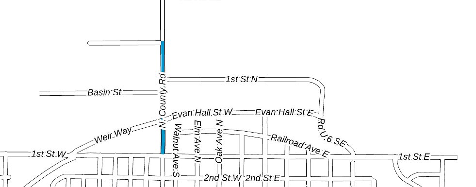 A portion of North County Road in Warden from W. 1st Street to south of Road 7.5 will be rebuilt and resurfaced beginning Monday, Oct. 17, according to Warden City Administrator Kristine Shuler.