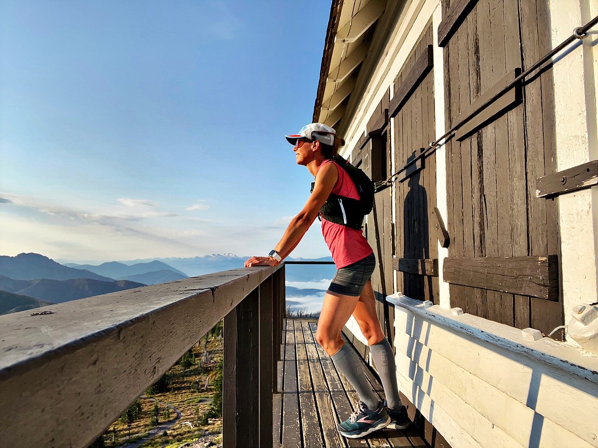 West Glacier's Somer Treat has seen the Mt. Brown Lookout in every weather condition during her weekly run up the trail the last 15 years. (photo provided)