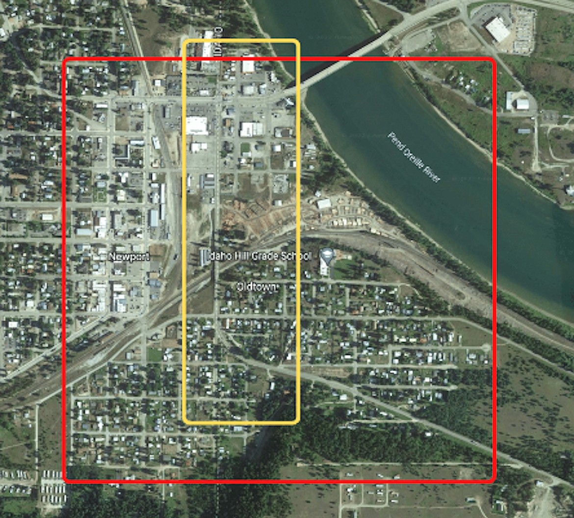 ISP officials encourage residents and business owners residing within the marked red map area to please review and save any footage they have from the afternoon of October 7th and notify the Idaho State Police at with any information that may have been captured regarding this individual.