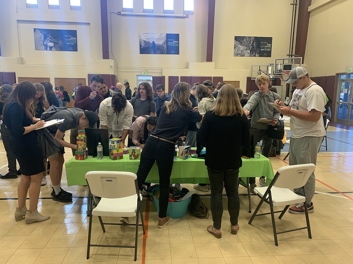 Lake Pend Oreille School District seniors take part in a the "My Life, My Money" finance fair, which aims to teach the teens financial literacy. This year, more than 260 students took part in the event.