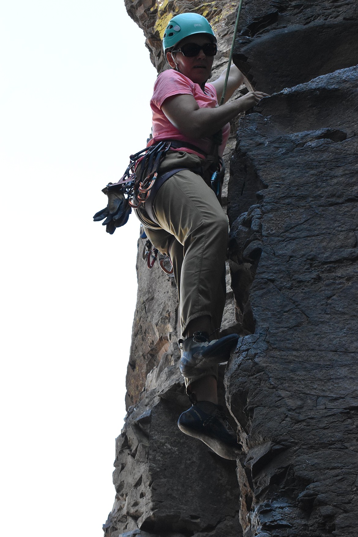 Michelle Koch said she got into climbing after watching her husband and friends climb for years before she had the courage to do it herself.