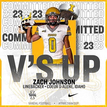 Photo courtesy of ZACH JOHNSON
Lake City High two-way standout Zach Johnson verbally committed Sunday to play football at Idaho.