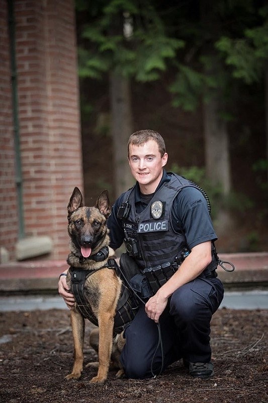 K9 officer Rex and his partner/handler MLPD Officer Brad Zook were instrumental in the arrest of Crisoforo Garcia Cortes of Warden after Cortes allegedly shot his roommate twice over the weekend. Rex and Zook are shown here after their graduation from training in 2019.