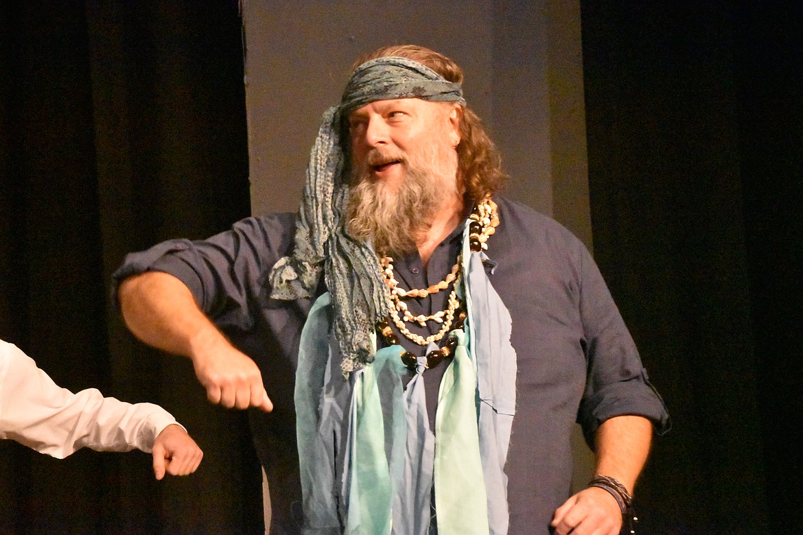 The musical is directed by Stacey and Clifford Bresee (pictured), who bring many years of musical theater experience to Masquers. Clifford plays Agwe, God of Water in the musical.