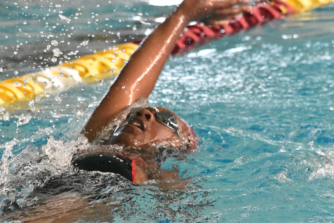 The Moses Lake girls swim and dive team had swimmers place first in all 12 events at last week’s meet.