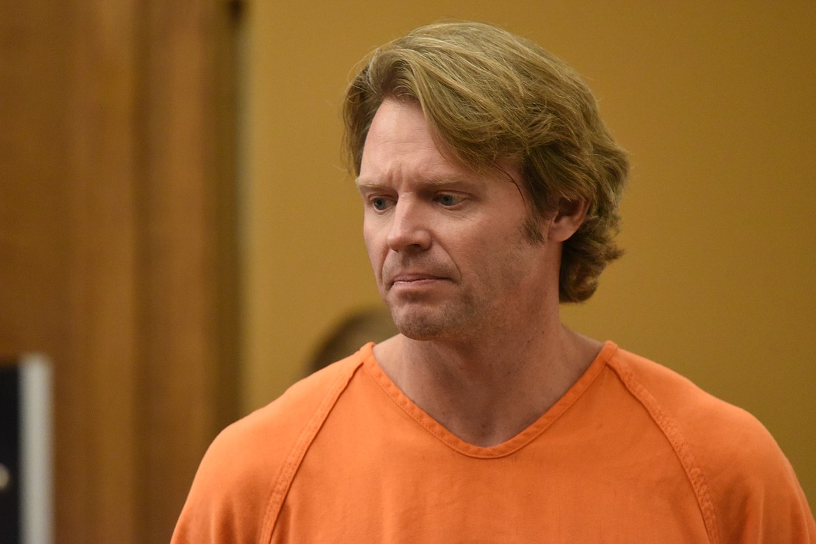 Del Orrin Crawford enters the courtroom for a bail modification hearing in Flathead County District Court on Oct. 19. (Derrick Perkins/Daily Inter Lake)