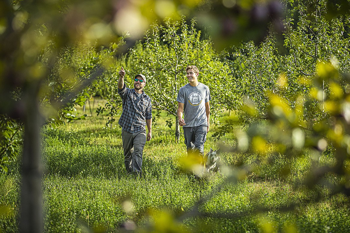 University of Idaho Sandpoint Organic Agriculture Center  officials walk through the Sandpoint orchard, home to 68 apple varieties, a vast majority of which are heritage varieties. A free apple tasting is being held from 1-4 p.m. Saturday, Oct. 22, at the center, 10881 N. Boyer Road.