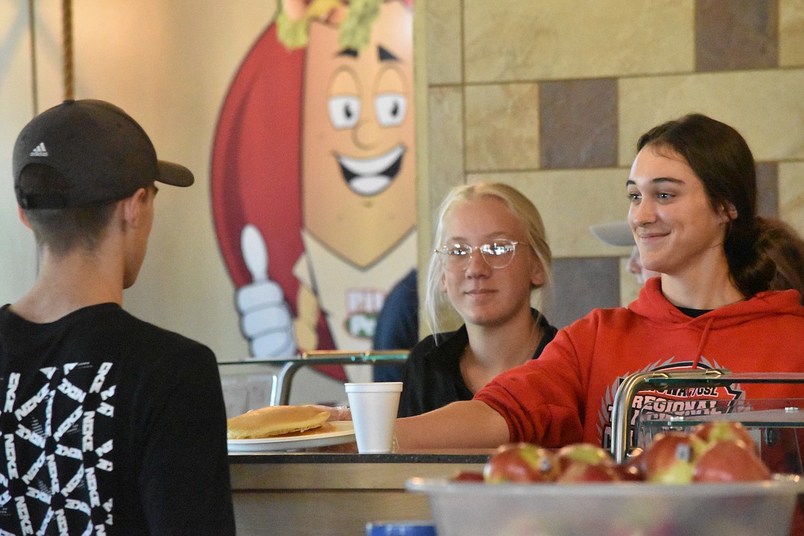 Friends and classmates of Belino served breakfast at the Ephrata Pita Pit on Oct. 23 for a fundraiser to help relieve the financial burden for Belino and his family.