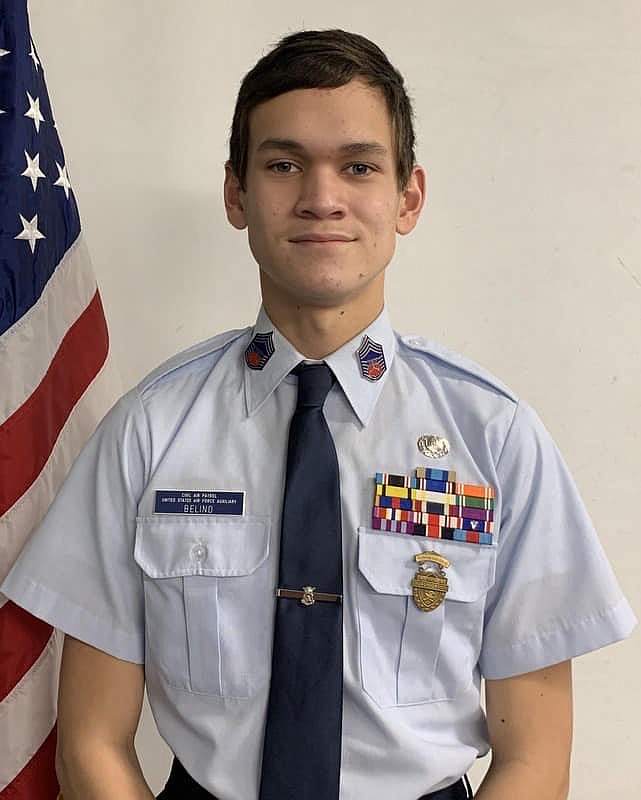 Ben Belino is very active in the Civil Air Patrol, the Ephrata High School Cross Country team and a cadet firefighter with Grant County Fire District 3.