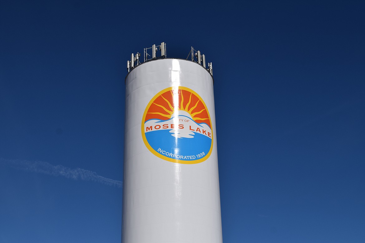 The Moses Lake city water tower on Kittleson Road. The city council unanimously voted on Tuesday to spend $762,000 to acquire a water right for 220 acre-feet per year as part of an effort to improve and diversify the city’s water resources.