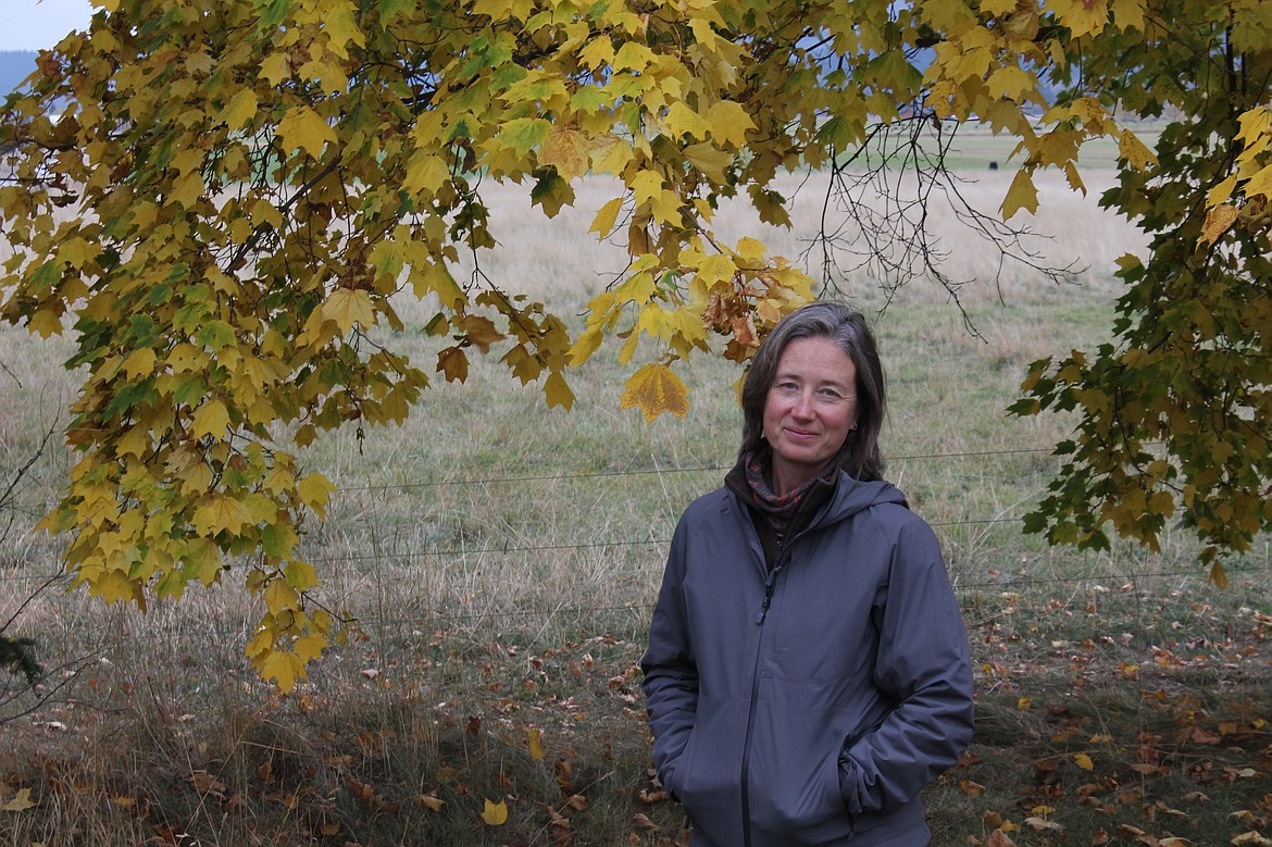 Jennifer Knoetgen stands in her yard outside her longtime home in Arlee on Oct. 21. (File)