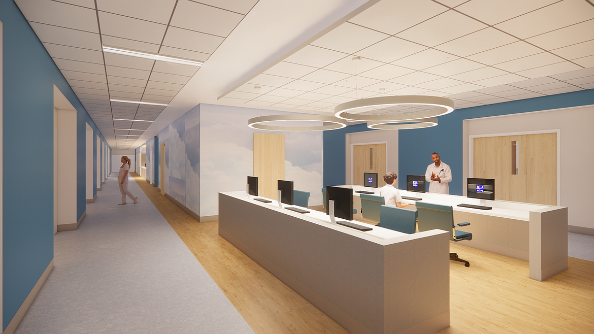 A modern area for nurses and administrative staff to ensure surgeries are managed properly is part of the Samaritan design proposal.