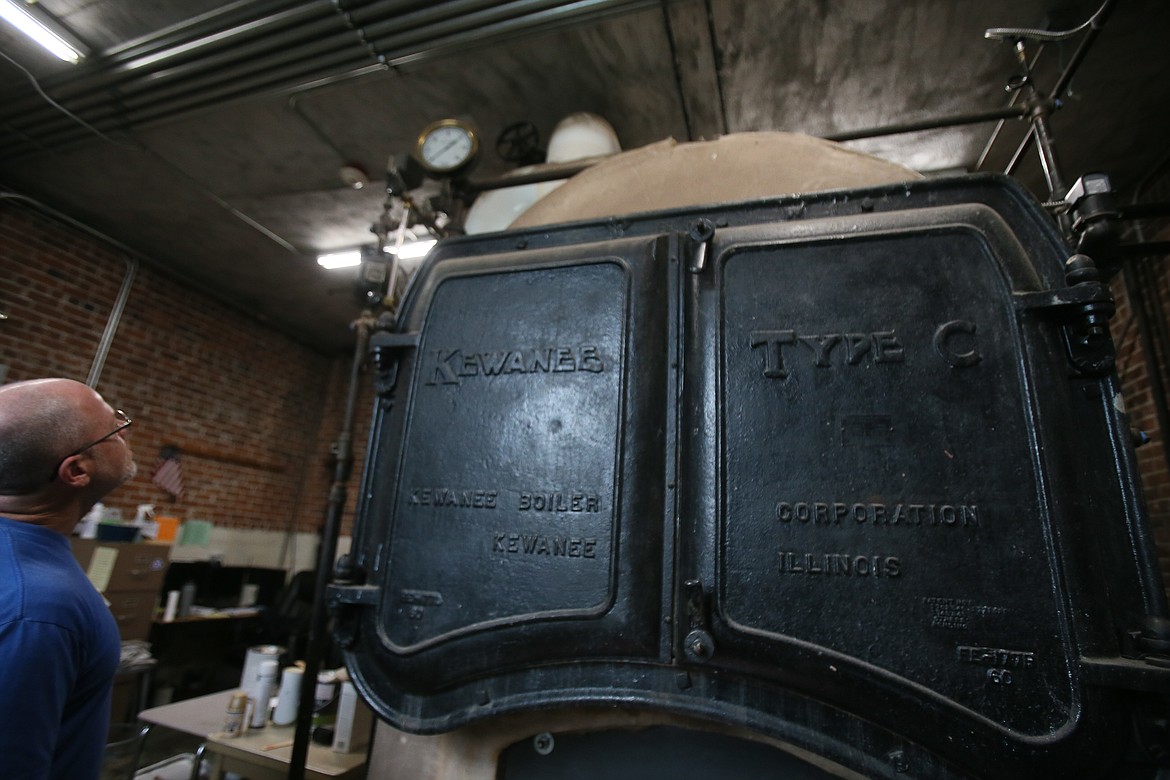 The old boiler room at Mountain View Alternative High in Rathdrum is said to house the school's resident spirit, Evelyn. The boiler bangs and clangs as it's heating up. Or is it Evelyn making her presence known?