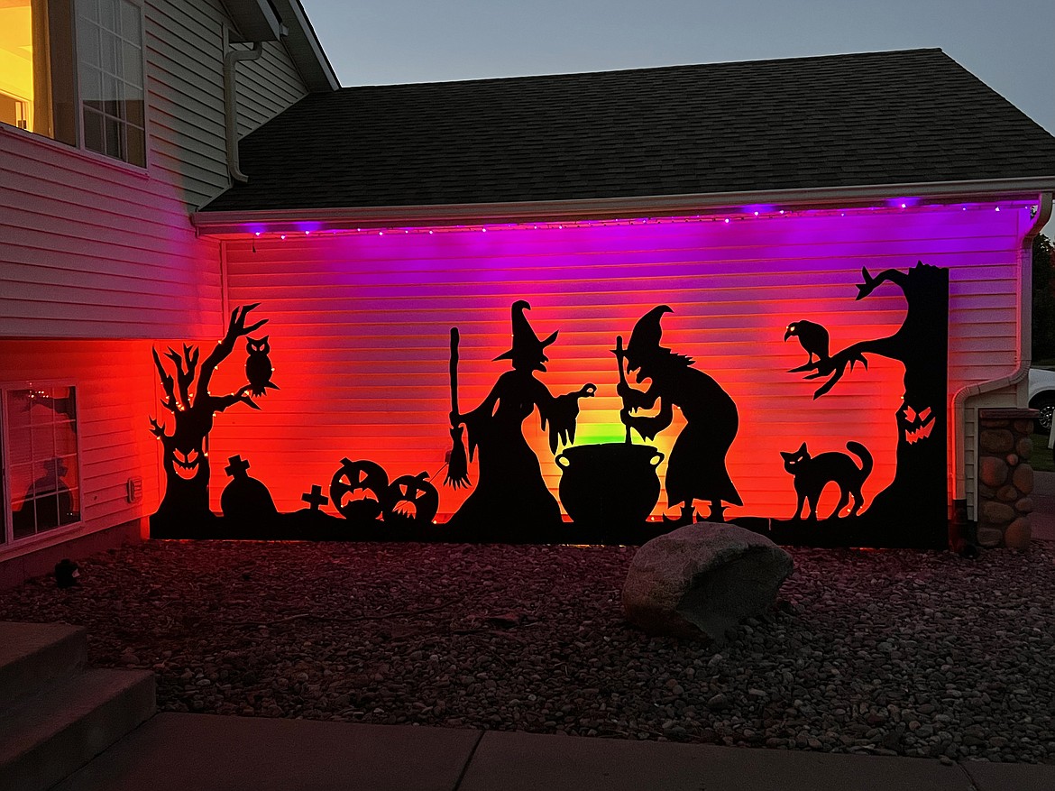 Anna Shaw, Halloween display in the Landings on N. Helms Deep Lane