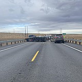 Collision blocks SR 17 at Rocky Ford