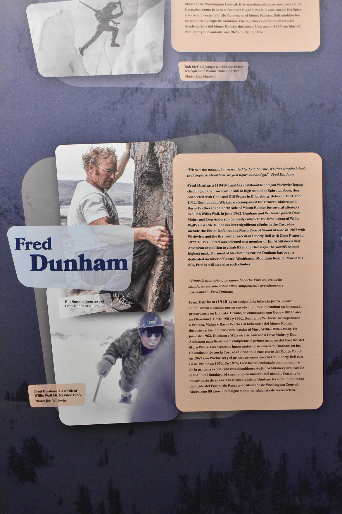 Fred Dunham, who grew up in Ephrata, is featured in the Yakima Valley Museum exhibit.