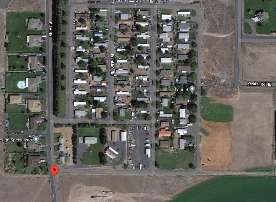 The shooting occurred near the pin on the map above. Anyone with information that could help identify the shooter or shooters should contact the Moses Lake Police Department.