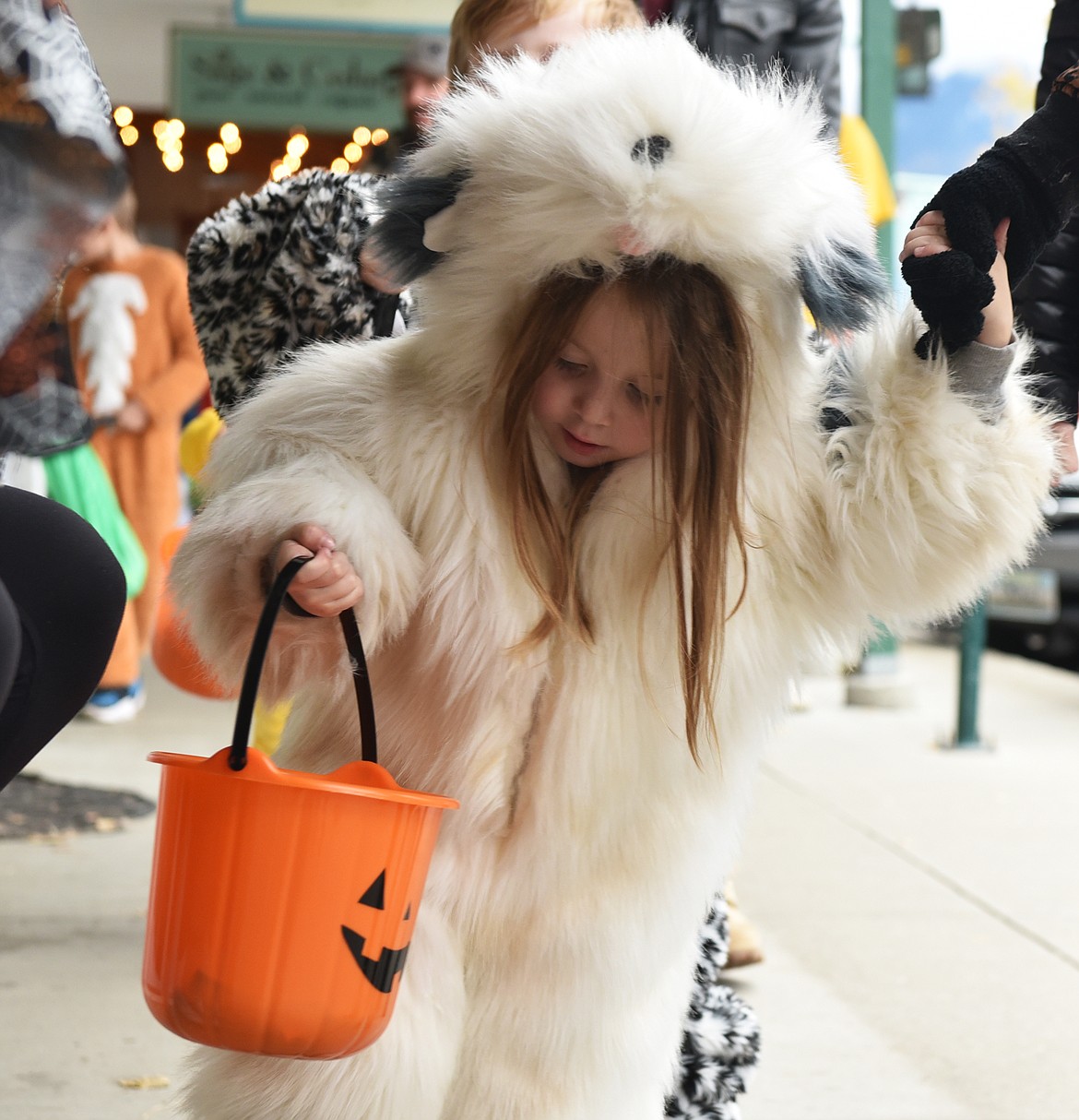 Treat or Treat Street in downtown Whitefish Monday. (Julie Engler/Whitefish Pilot)