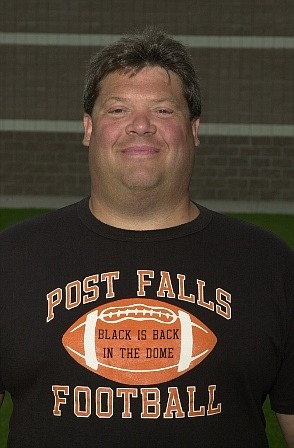 Post Falls assistant football coach Mike Blowers.