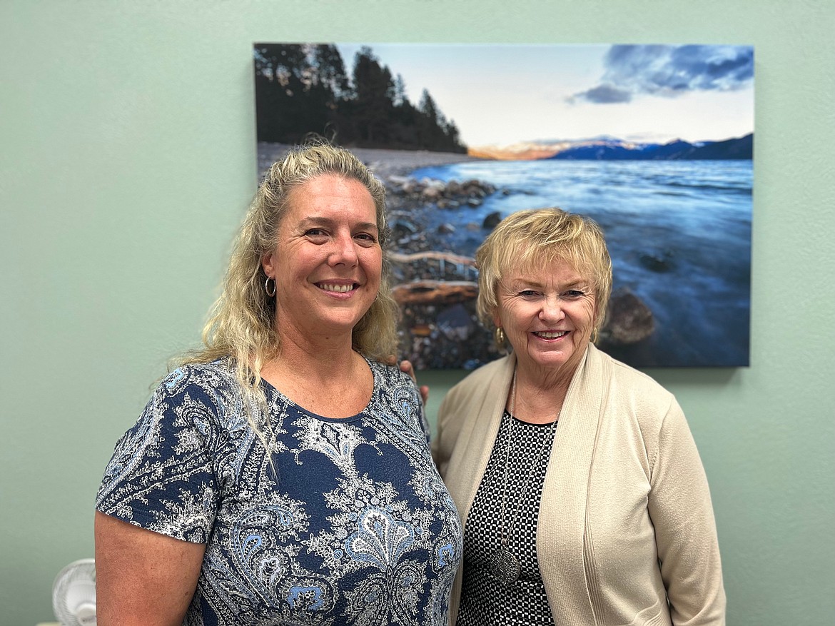 Linda Larson and Nikki Mulder pose for a photo at North Idaho Neurotherapy Clinic, a new Sandpoint-based facility that aims to treat everything from traumatic brain injury to depression and anxiety.