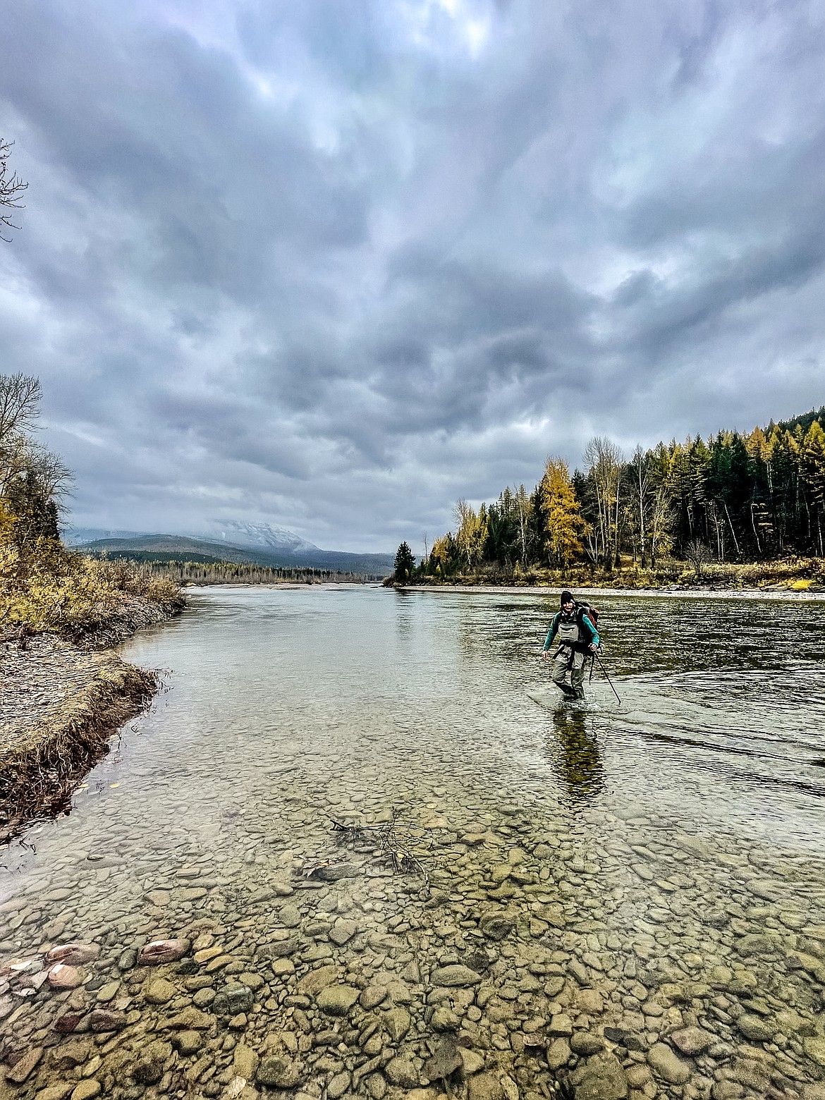 Crossing the cool waters of the Middle Fork. (JP Edge photo)