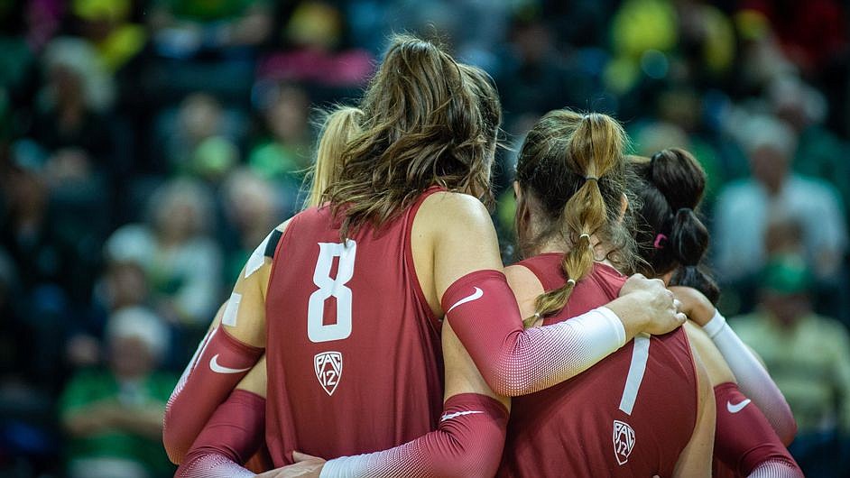 The Washington State Cougars lost 3-1 to Oregon on Sunday, losing the final three sets by a combined eight points.