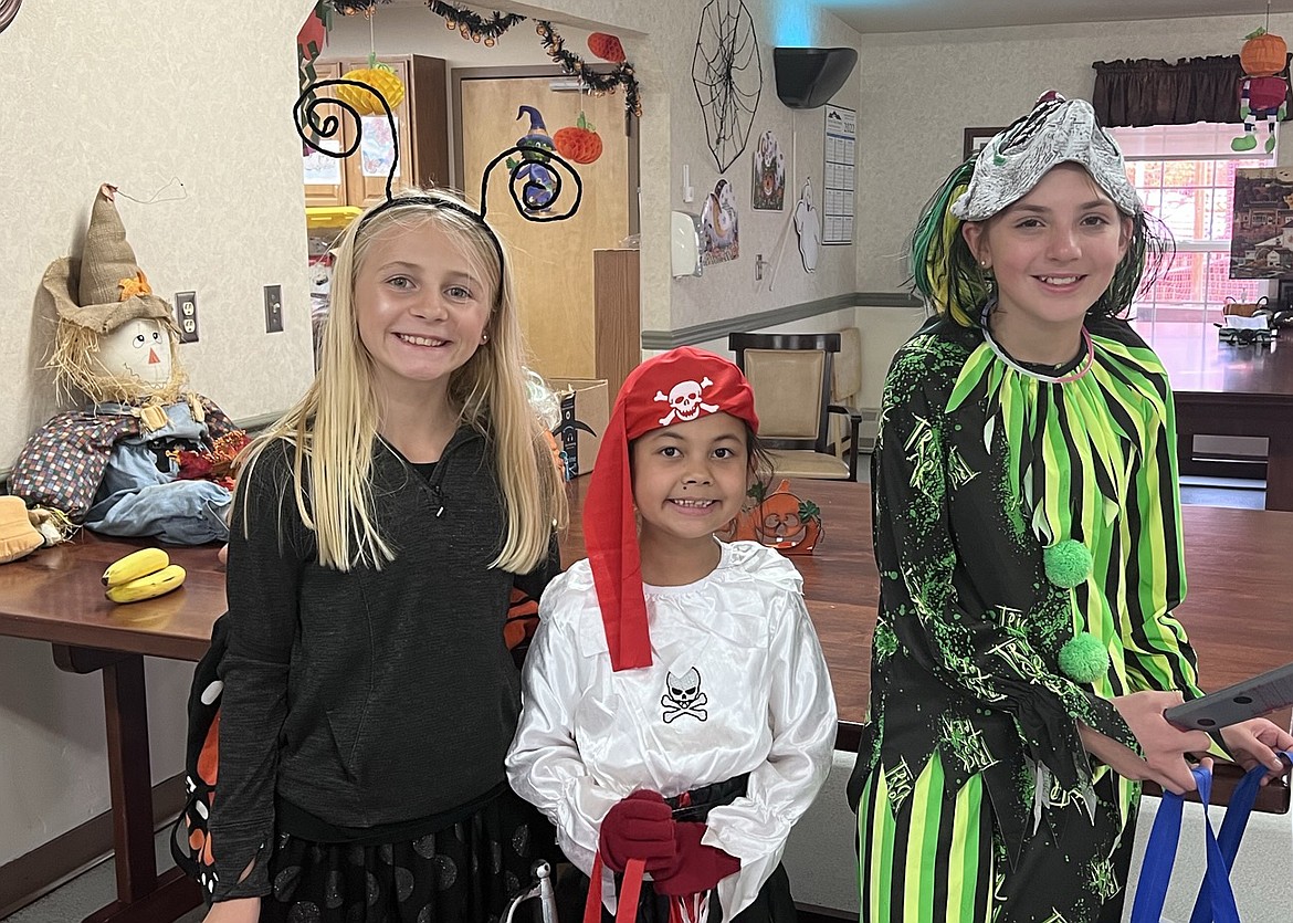 Trick or treaters visit the long-term care Halloween event at Clark Fork Valley Hospital. (photo provided)