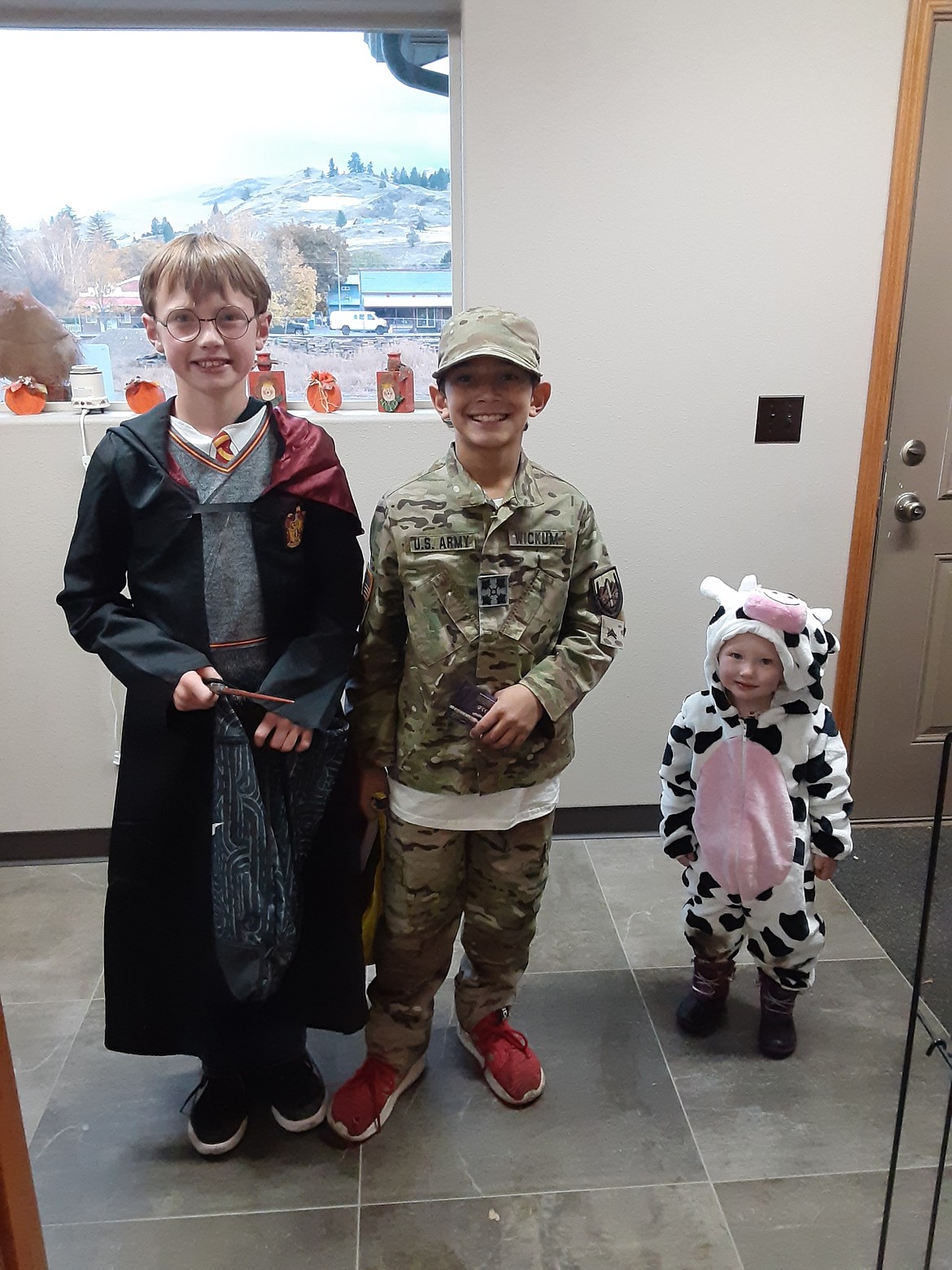 Harry Potter, an Army soldier and a "Mooey."