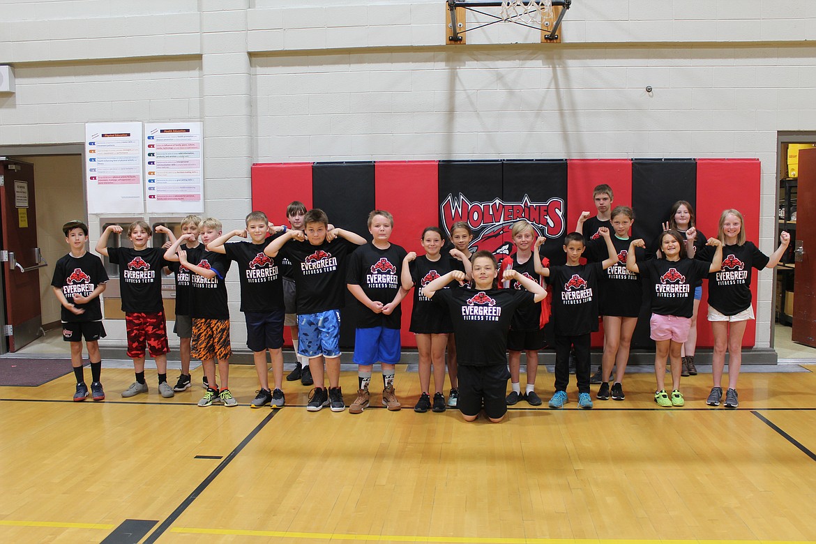 The Evergreen Fitness Team takes a group photo during its 2022 summer session. (Photo provided by Ross Darner)