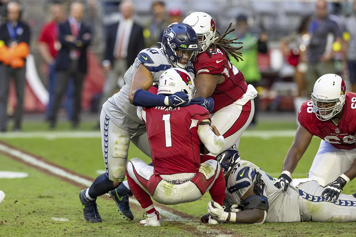 Seahawks outside linebacker Uchenna Nwosu two sacks against Arizona moved him to seven on the year, tied for the seventh-most in the NFL this season.