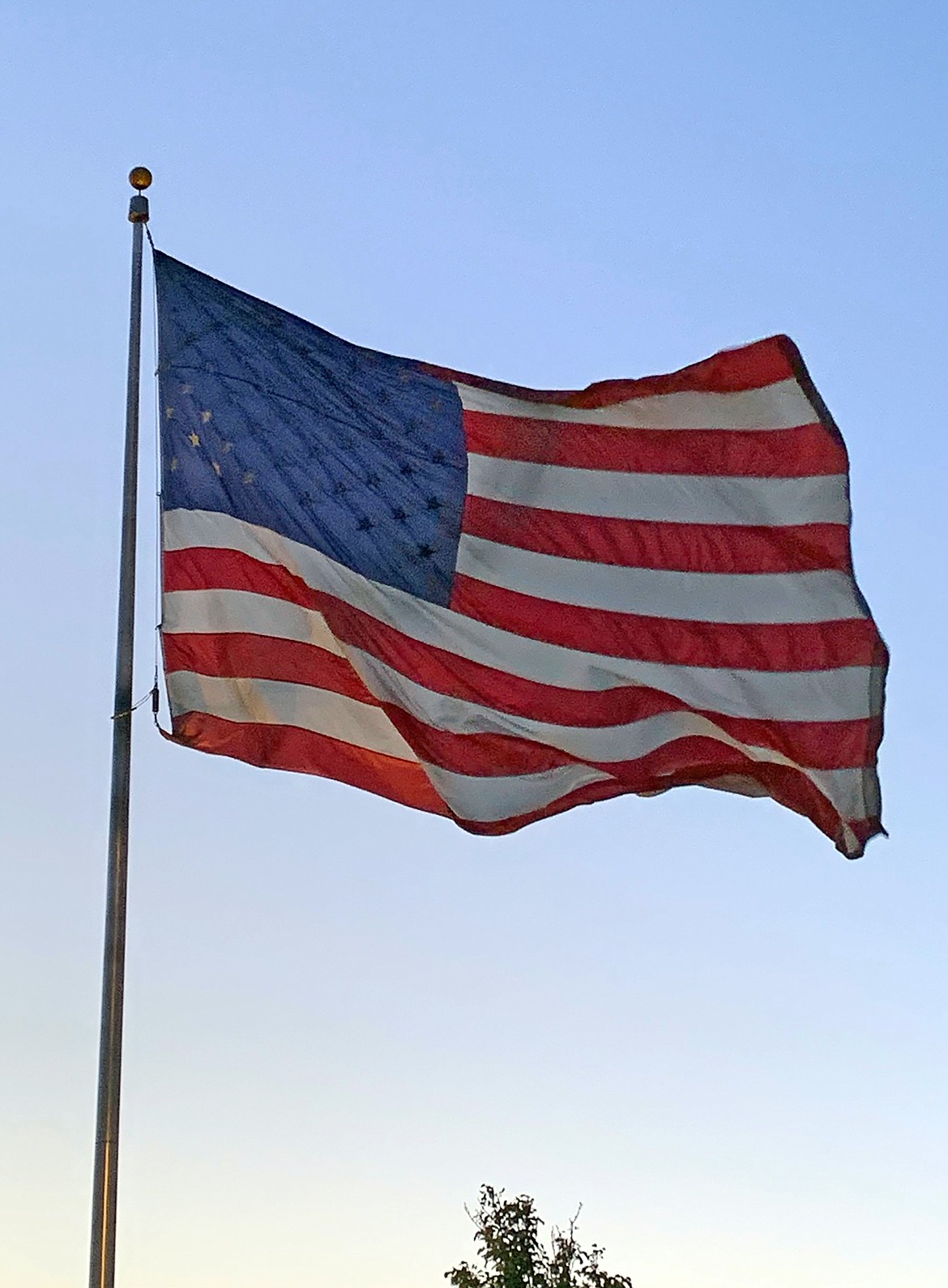 Donna Davis shared this Best Shot taken of the American flag waving in the wind. If you have a photo that you took that you would like to see run as a Best Shot or I Took The Bee send it in to the Bonner County Daily Bee, P.O. Box 159, Sandpoint, Idaho, 83864; or drop them off at 310 Church St., Sandpoint. You may also email your pictures in to the Bonner County Daily Bee along with your name, caption information, hometown and phone number to news@bonnercountydailybee.com.