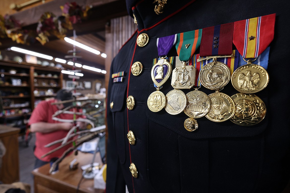 Misty Mountain Trading Post in Evergreen offers a wide selection of militaria, including uniforms, swords, knives and much more. (Jeremy Weber/Daily Inter Lake)