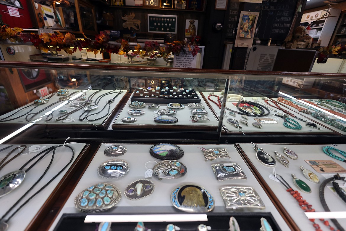 Misty Mountain Trading post offers a large collection of jewelry, including silver and turquoise pieces. (Jeremy Weber/Daily Inter Lake)