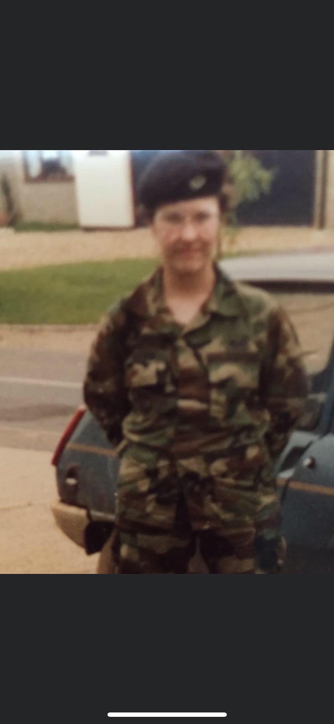 Kim Thomas, shown here in 1986 at RAF Alconbury, UK, is the post commander for American Legion Art Semro Post 28 in Ephrata.