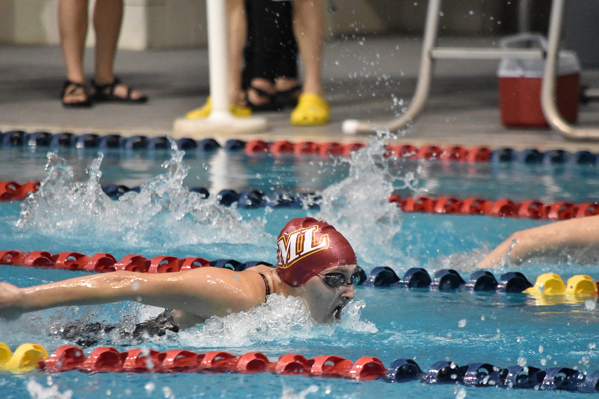 Aniston Dana qualified for finals in the 100-yard butterfly and 400-yard freestyle relay team events during Friday competition. Dana placed 10th in the 100-yard butterfly event with a time of 59.92.