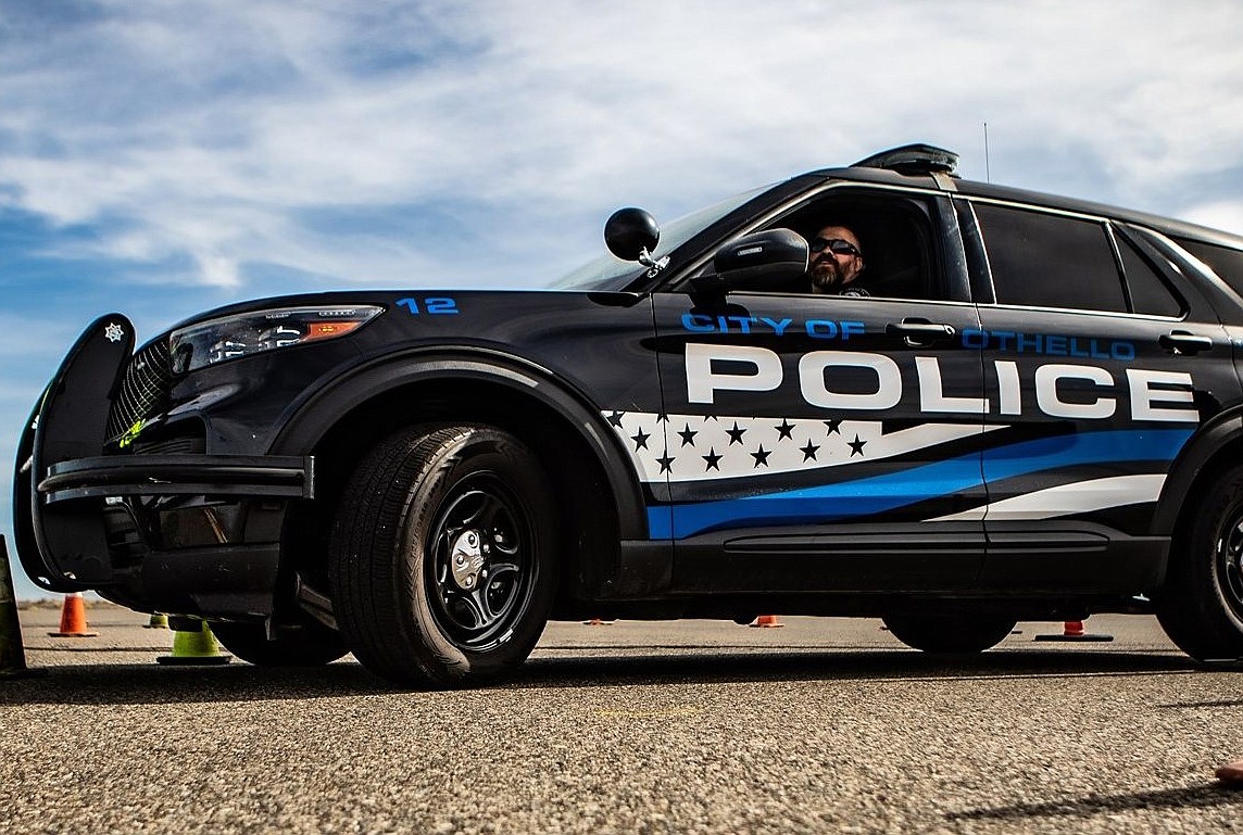 An Othello Police vehicle.