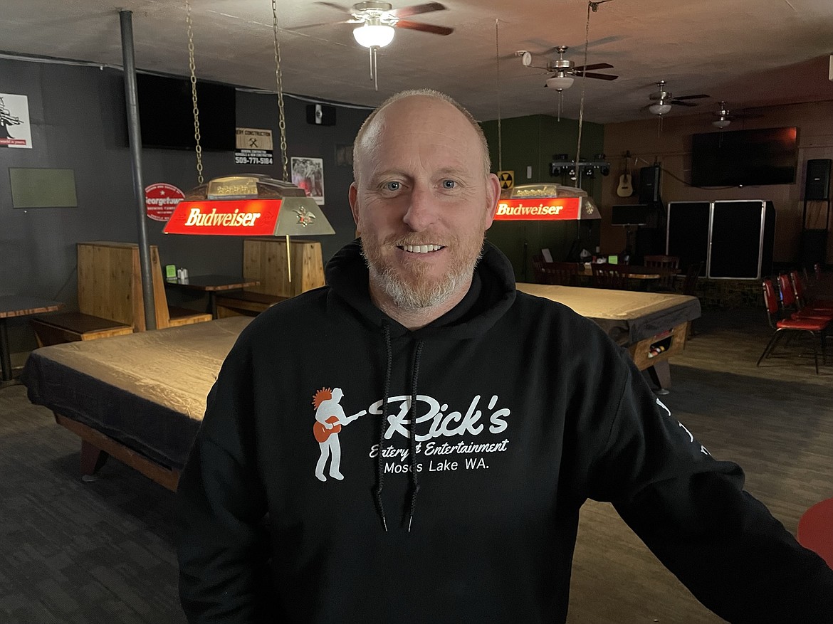 Rick Biery, owners of Ricks Eatery and Entertainment at 819 W. Third Ave. in Moses Lake, will be hosting a free Thanksgiving meal for anyone who is hungry or lonely or just needs to get out of the house on Thursday.