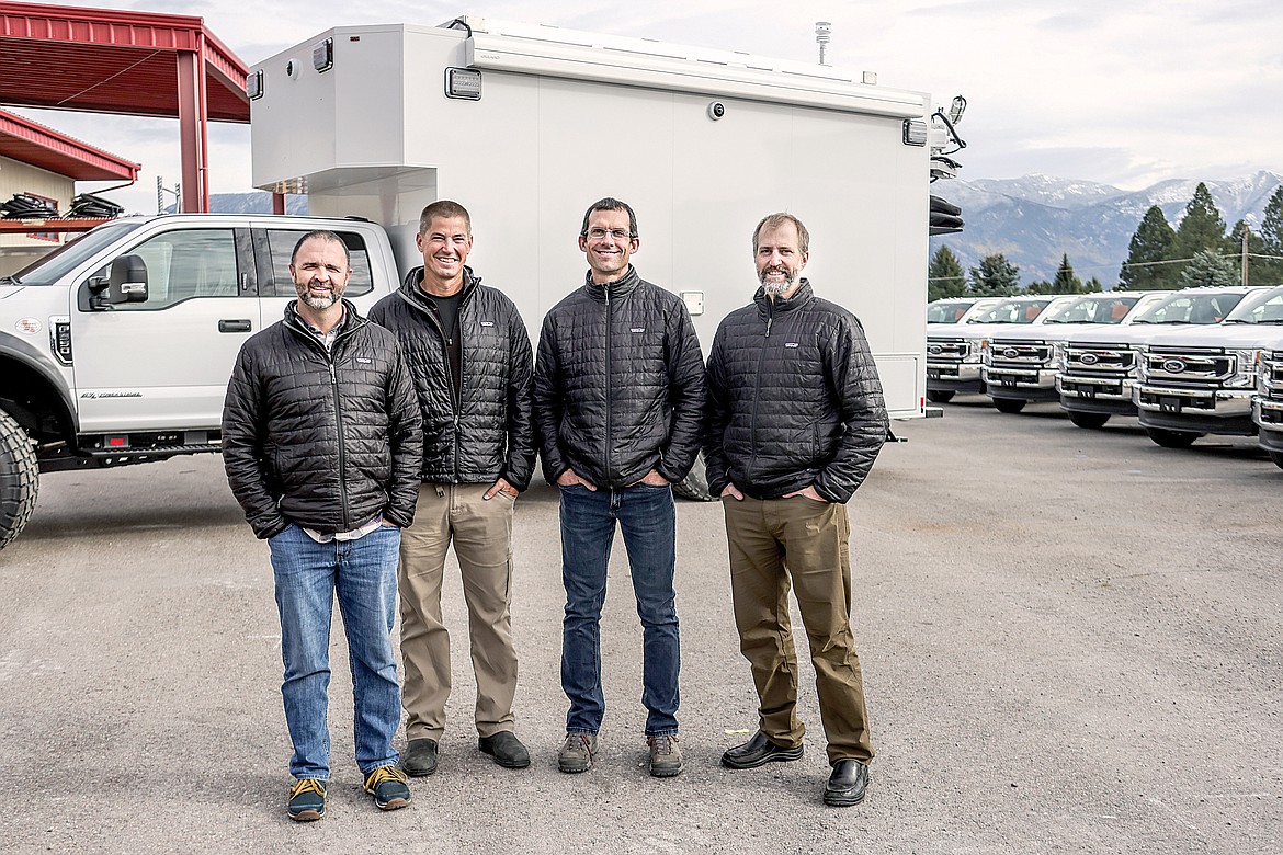 Nomad GCS founders and owners, from left, Clay Binford, Will Schmautz, Shane Ackerly and Seth Schmautz. (JP Edge/ Hungry Horse News)