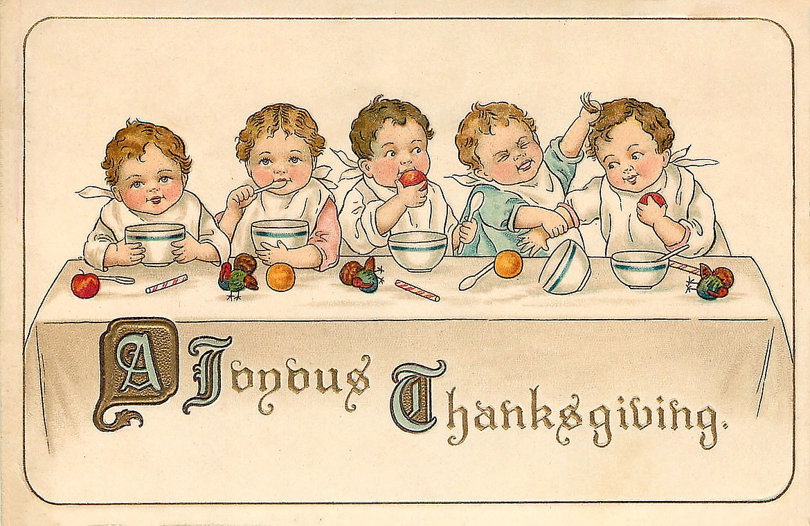 Have "A Joyous Thanksgiving." The postcard is among the Boundary County Museum's collection.