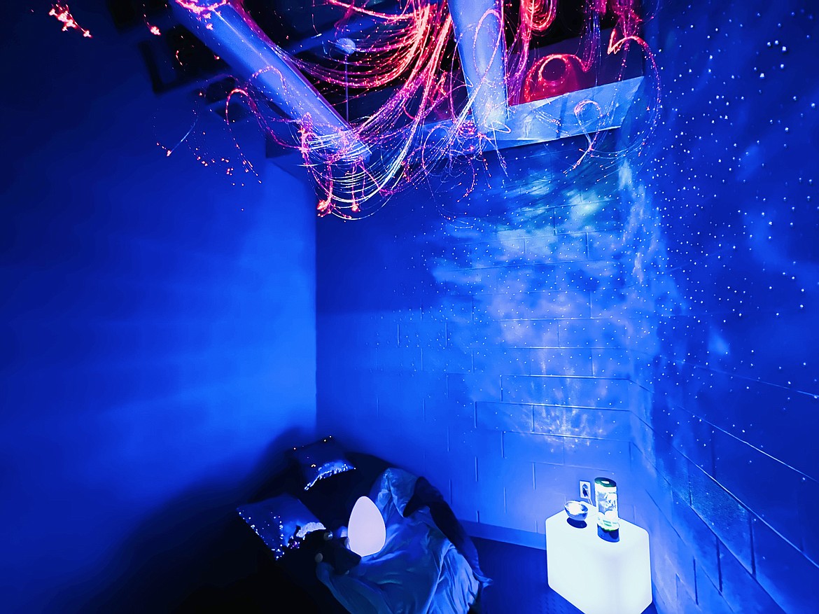 The Zen Den inside Silver Hills Elementary School's sensory room.