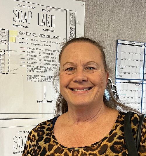 Soap Lake Mayor Michelle Agliano, pictured, said suspension of the search for a full-time, permanent city administrator seems like the fiscally prudent thing to do considering the city's 2023 budgetary needs.