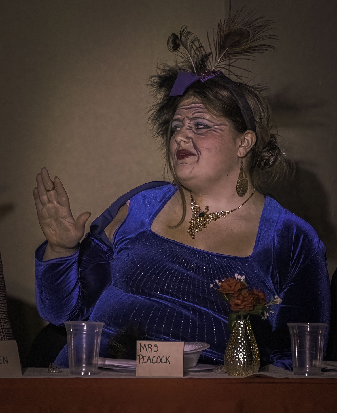 Susannah Lindsay as Mrs Peacock. (Tracy Scott/Valley Press)