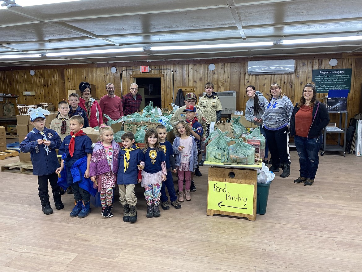 Libby, Troy Cub Scouts collect food for local pantries Western News