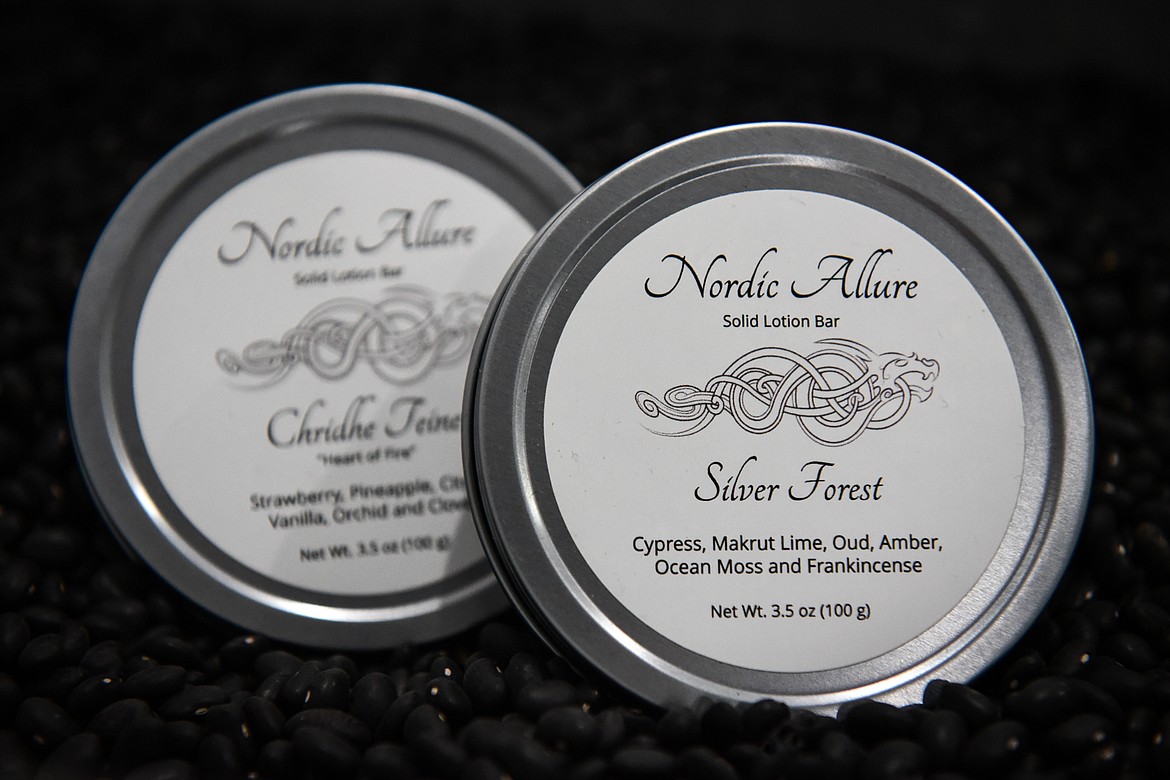 Nordic Allure's Solid Lotion Bars at the shop in Kalispell on Tuesday, Nov. 22. (Casey Kreider/Daily Inter Lake)