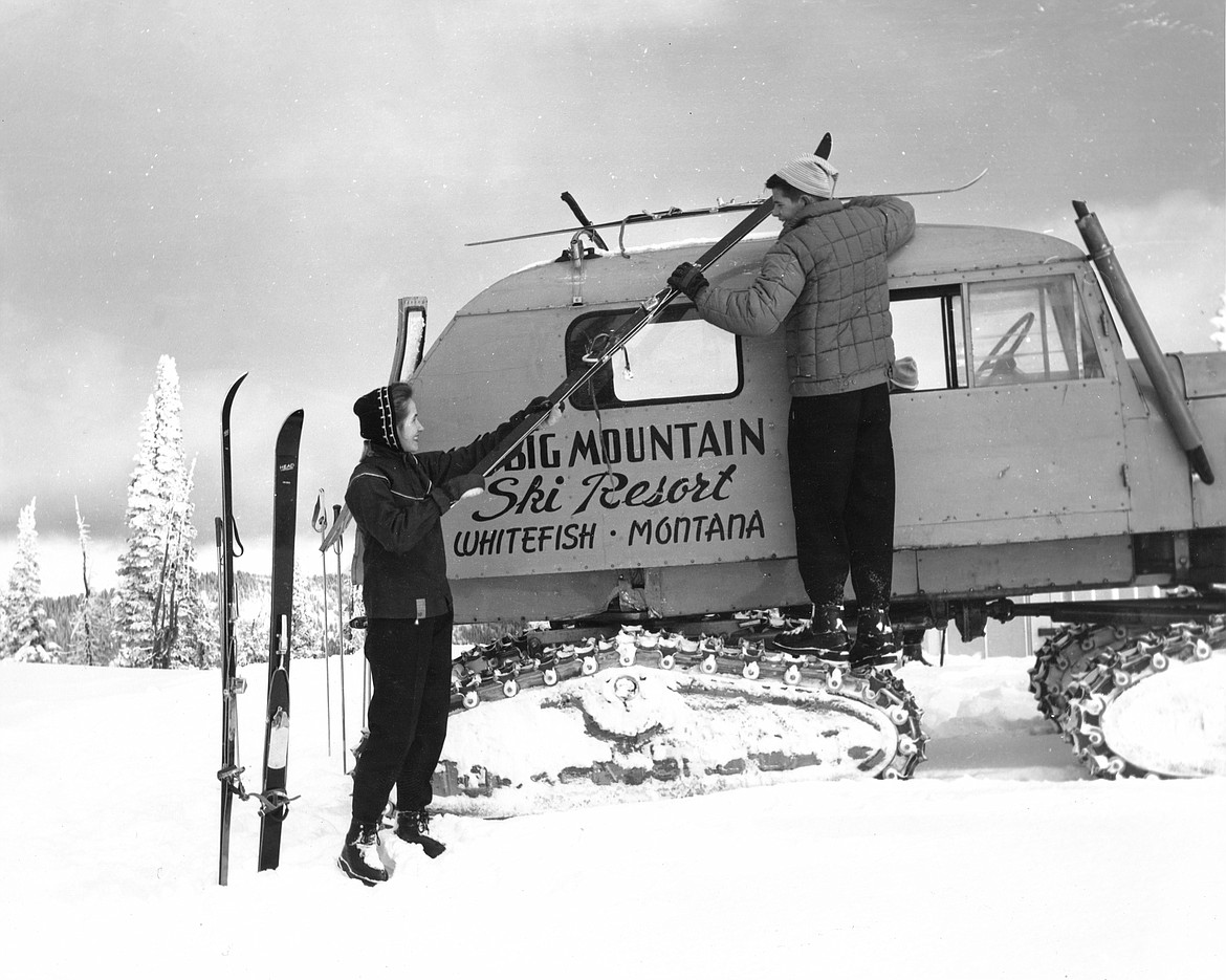 A groomer on Big Mountain. (Photo by Marion Lacy, courtesy of Whitefish Mountain Resort)